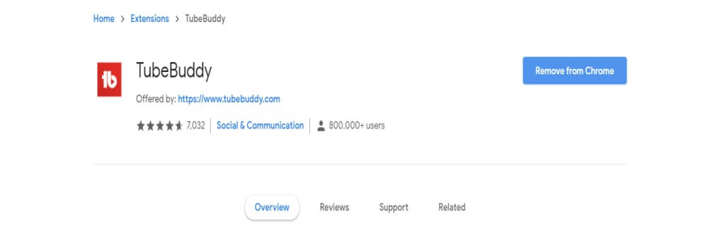 Use TubeBuddy Extension for keywords