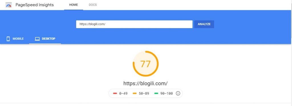 Google PageSpeed Insights