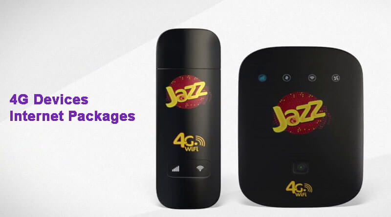 Jazz 4G Devices Internet Packages