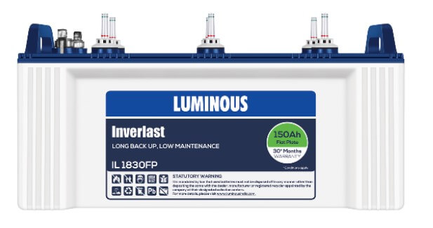 Luminous Inverlast Flat Plate Battery 150 Ah - IL18030FP