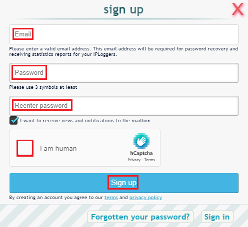 How to Create an account on “IP Logger” and sign in