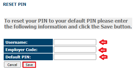 Need your PIN reset