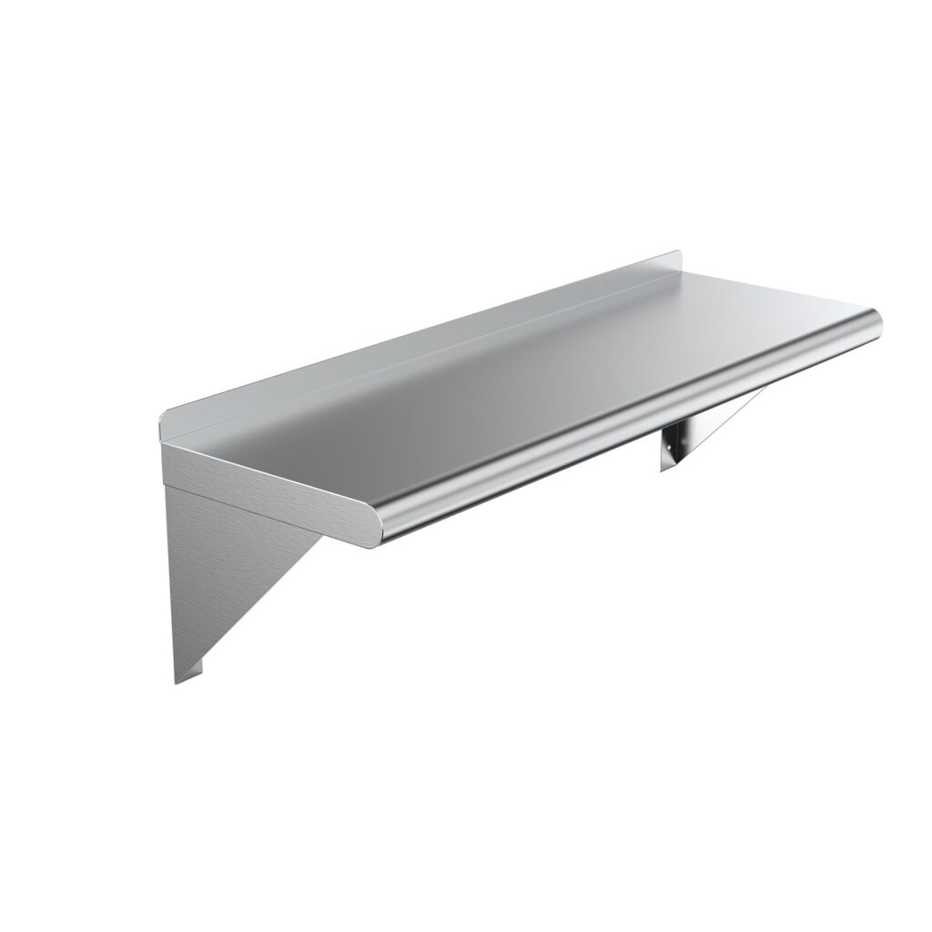 More stainless steel shelf types to enhance ergonomics in the kitchen