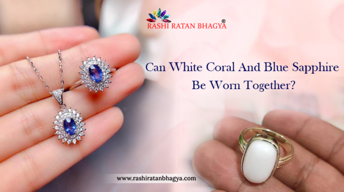 White Coral and Blue Sapphire