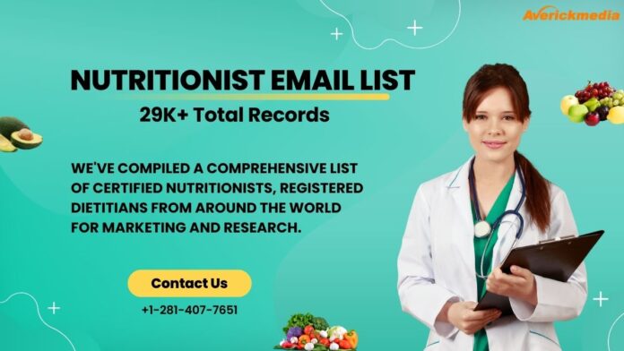Nutritionist Email Lists